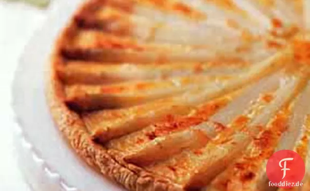Spargel und Gruyère-Torte