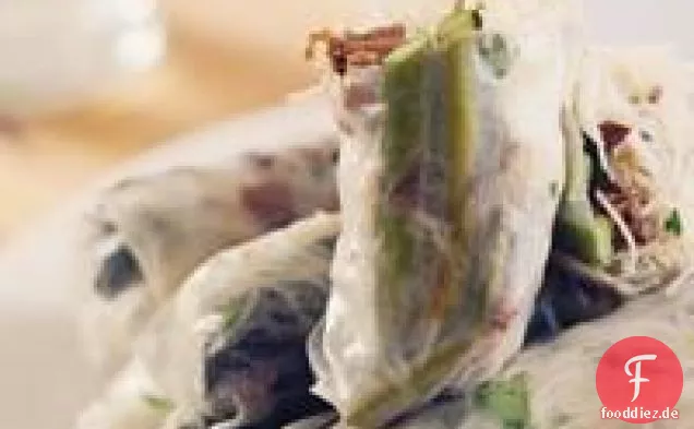 Pilze, Schweinefleisch und Spargel Frische Brötchen