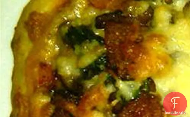 Rustikale Fladenbrot Pizza
