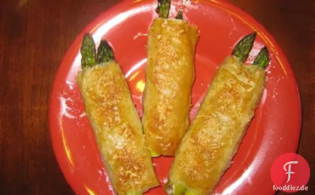 Phyllo Gewickelt Spargel