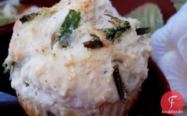 Spargel-Sauerrahm-Muffins