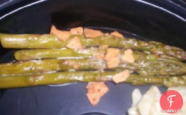 Leicht cremig gebackener Spargel (glutenfrei)