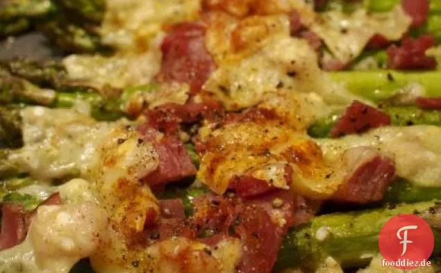 Gebratener Spargel mit Pancetta