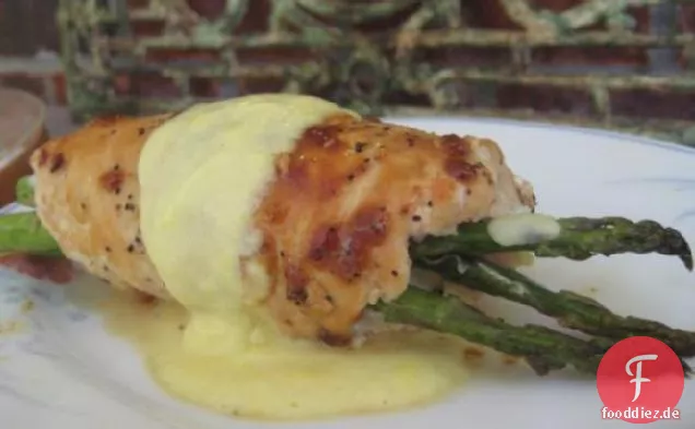 Nif's Spargel gefüllte Hähnchenbrust mit Sauce Hollandaise