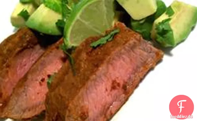 Flat Iron Steak mit Drei Pfeffer-Rub