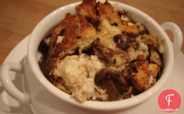 Wildpilz-Brotpudding
