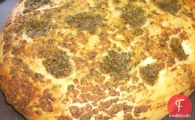 Knoblauch und Petersilie Herdbrote