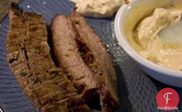 Easy BBQ Flank Steak mit Chipotle Mayo -