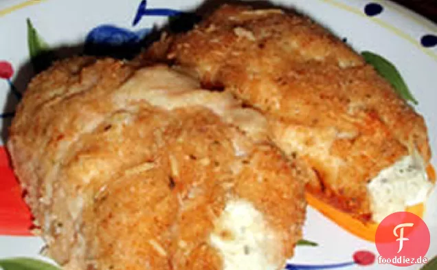 Knoblauch Käse Huhn Rollups