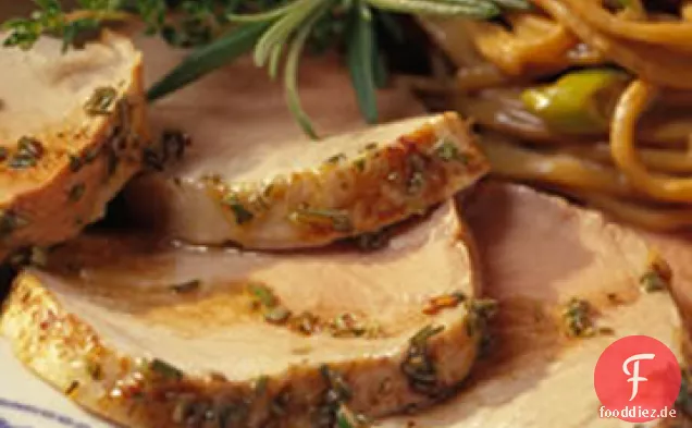 Gegrilltes Schweinefilet mit Balsamico-Essig