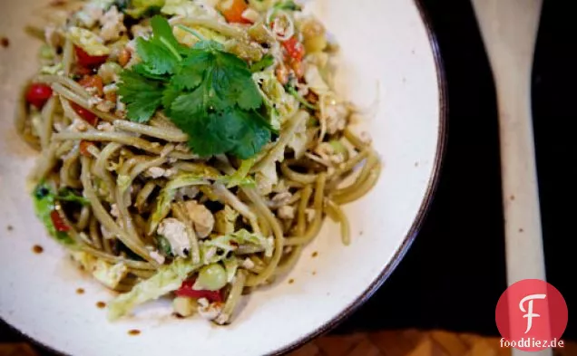 Grüner Tee-Nudelsalat