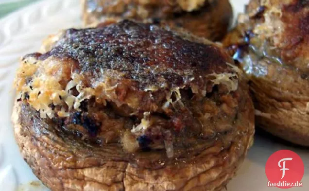 Knoblauch, Parmesan Gefüllte Pilze