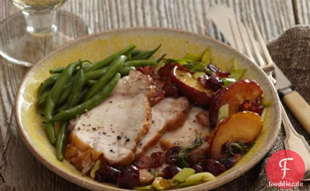 Schweinelende mit Apfel-Cranberry-Chutney