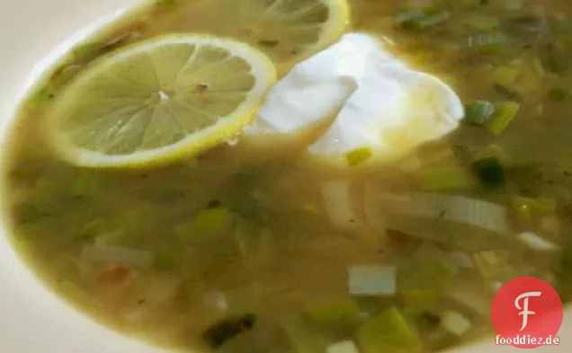 Lauch und grüne Zwiebel Chowder