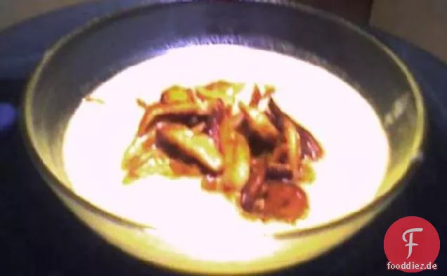 Creme aus Shiitake und Maissuppe