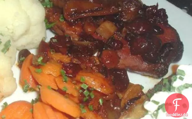 Schweinekoteletts Mit Preiselbeeren (Crock Pot)
