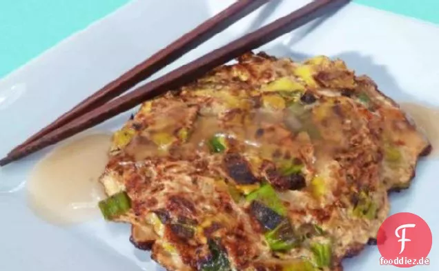 Japanische Negi (Lauch) Pasteten