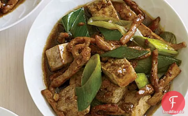 Schweinefleisch-und-Tofu-Stir-Fry
