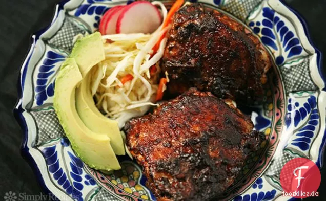 Rotes Chile mariniertes gegrilltes Huhn