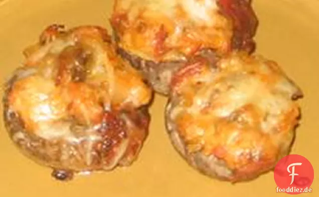 Wurst-gefüllte Pilze