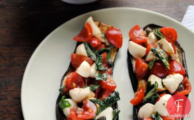 Mehr vom gleichen: Tricolore Aubergine Bruschetta - Ein Kochblog - Kitchenist