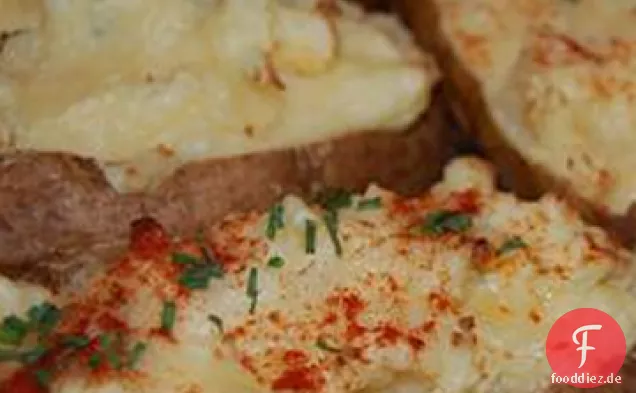 Große Zweimal Gebackene Kartoffeln