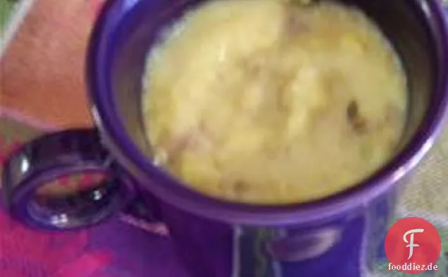 Maissuppe mit Wurst
