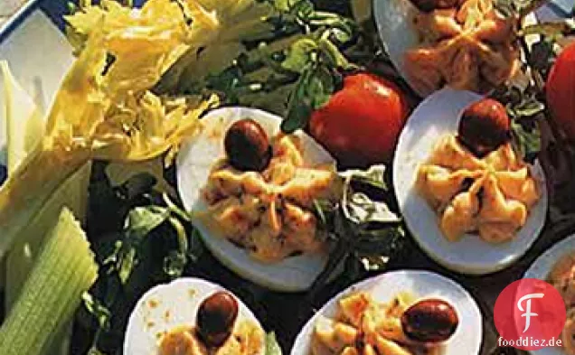 Teuflische Eier mit Curry