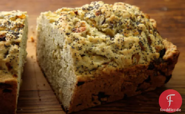 Zwiebel und Mohn Schnelles Brot
