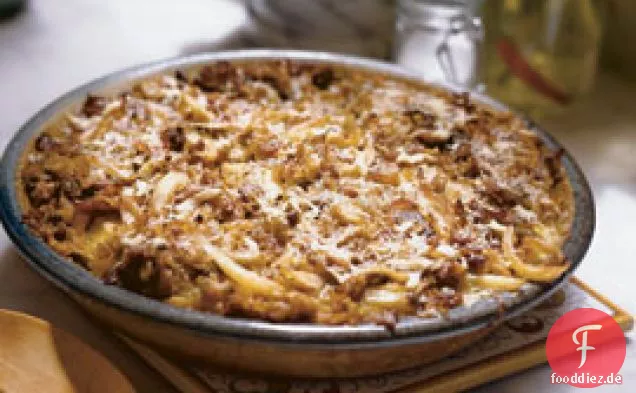 Karamellisierter Kohl Auf Cremiger Polenta