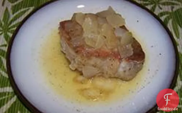 Gingered Schweinekoteletts in Orangensaft