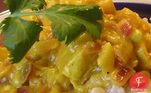 Huhn und Apfel-Curry