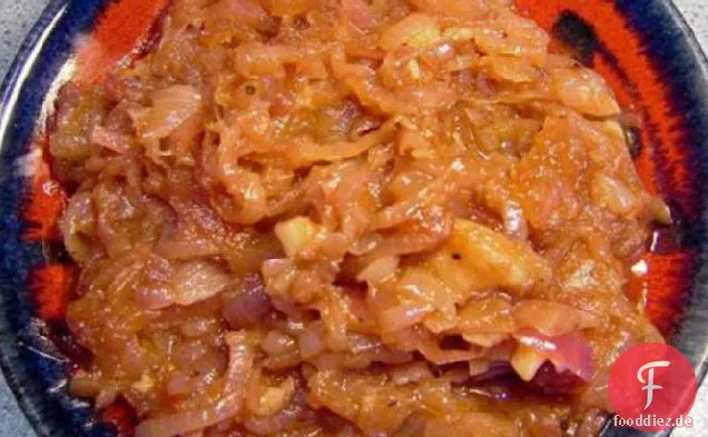 Rote Zwiebel-Confit