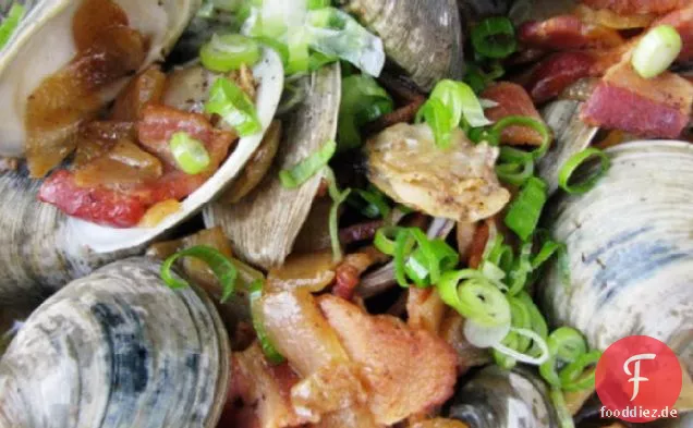Sonntagsessen: Muscheln und Speck