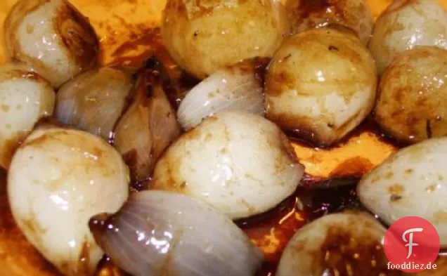Balsamico-glasierte Babyzwiebeln