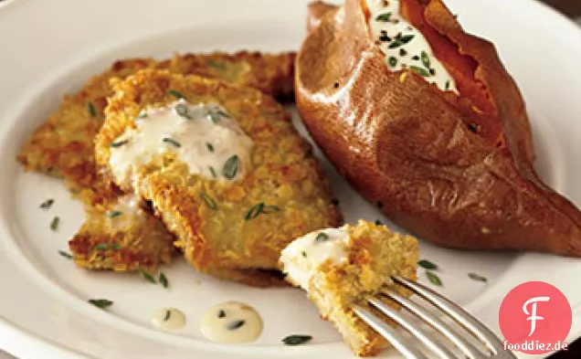 Kalbsschnitzel mit Thymian-Butter-Sauce