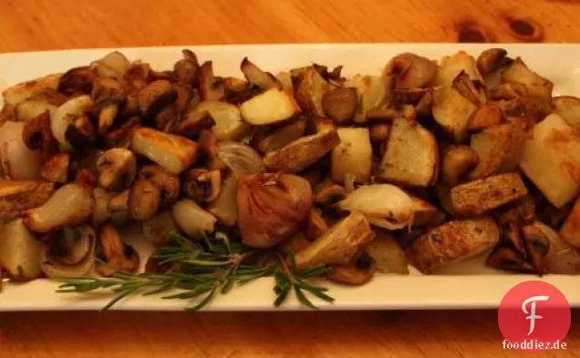 Russische Bratkartoffeln mit Pilzen