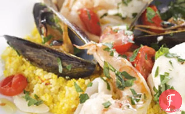 Fischeintopf mit Safran-Couscous