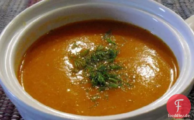 Cremige geröstete Pfeffersuppe