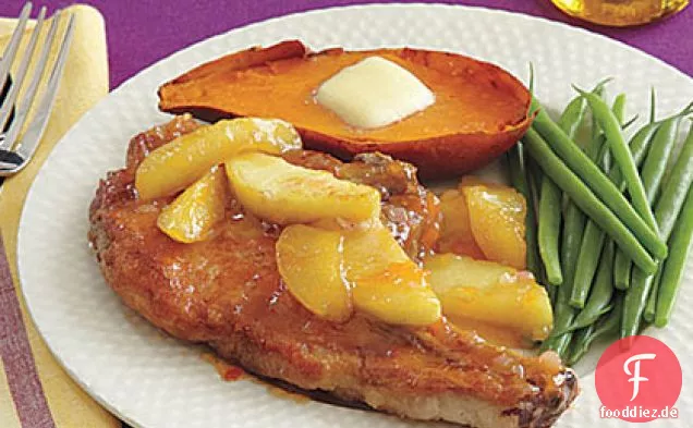 Schweinekoteletts mit Äpfeln