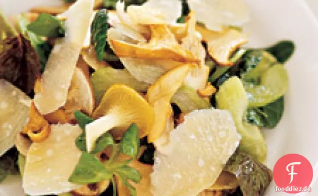 Pilz-Sellerie-Salat mit Parmesan