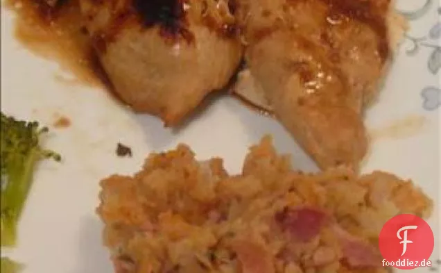 Kartoffelpüree und Karotten