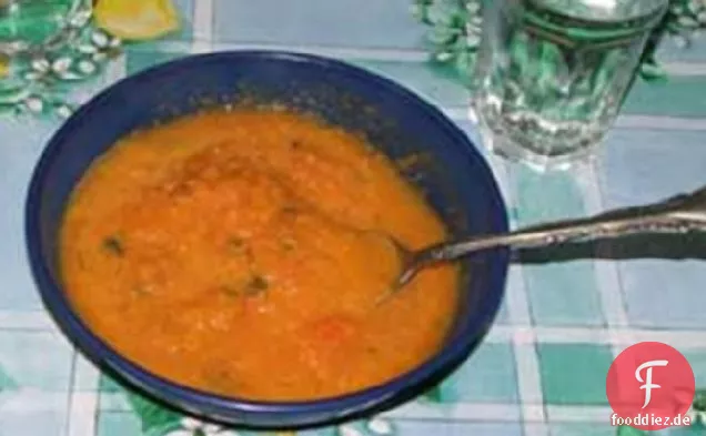 Karotten und Koriander Wintersuppe