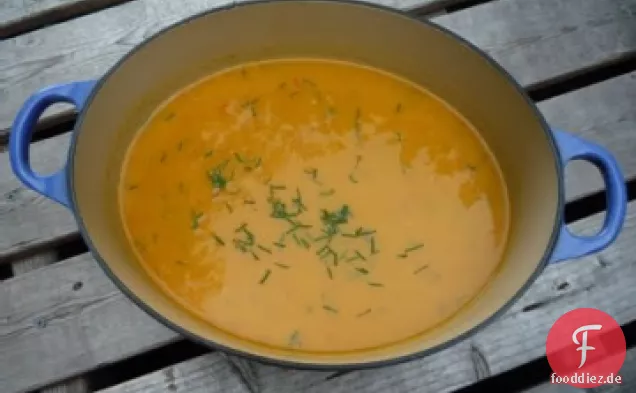 Gekühlte Karotten-Honig-Suppe