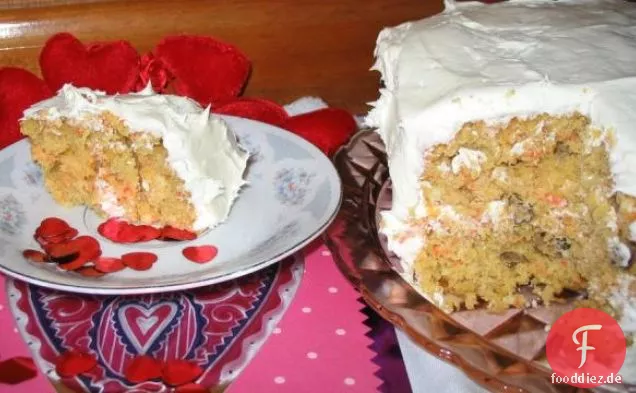 Einfache Kuchenmischung Karotten-Ananas-Kuchen