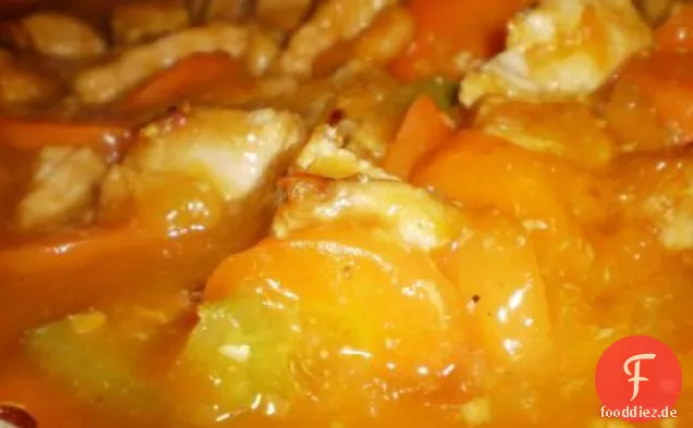 Aprikosen-Huhn