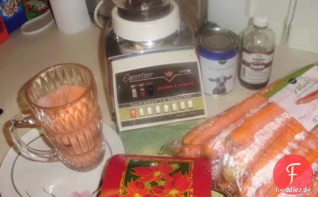 Süßer geriebener Karottensalat