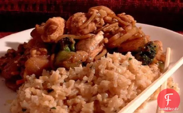 Teriyaki Huhn Rühren-braten