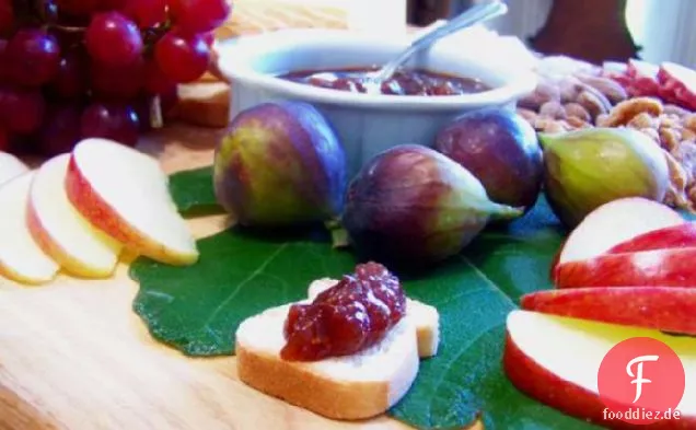 Frisches Feigen-Ingwer-Chutney aus der Auberge