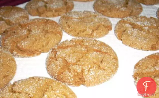 Crackle-Top-Melasse Cookies